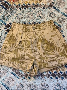 Free People High-Waist Print Shorts